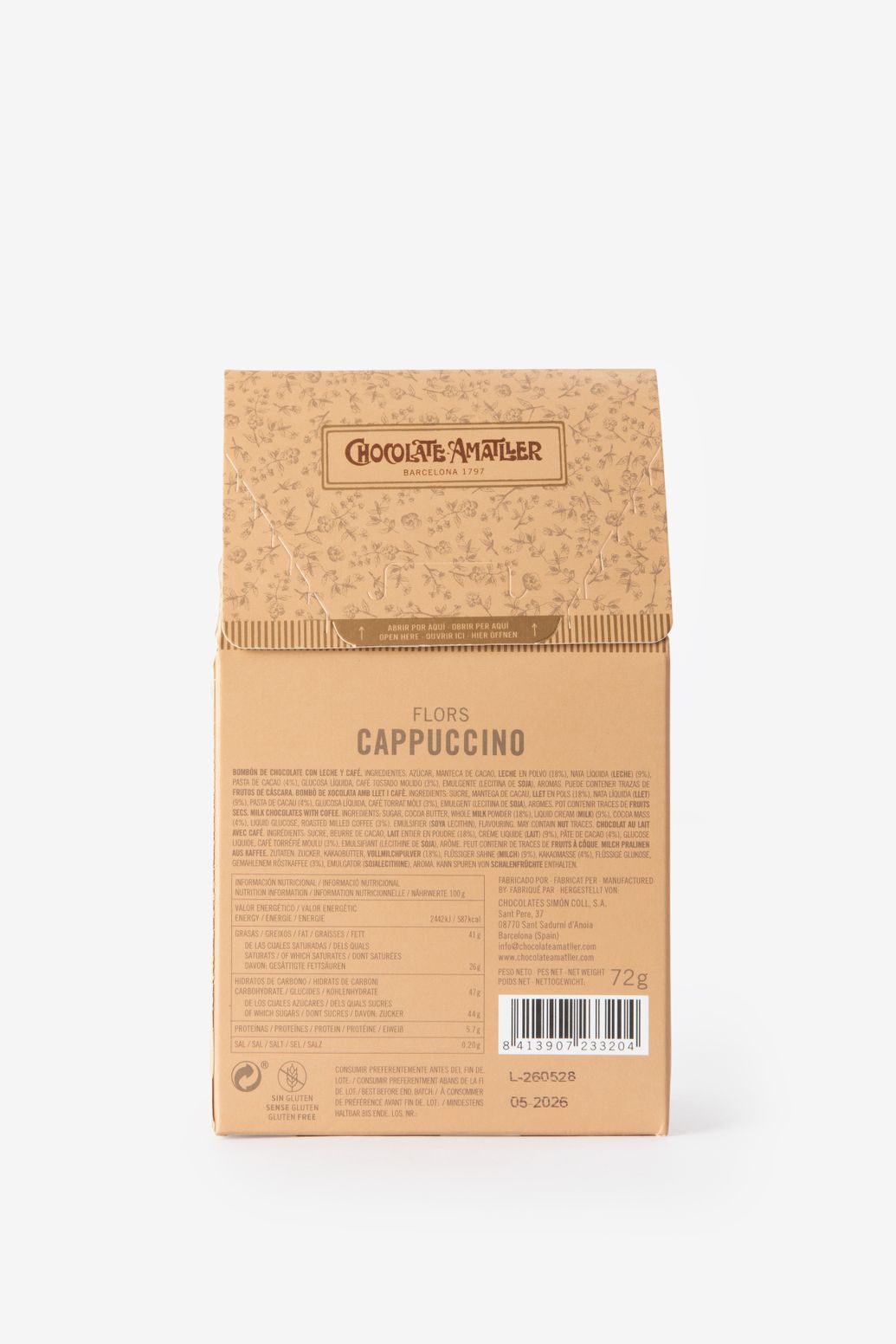 Chocolate Amatller Cappuccino bonbons