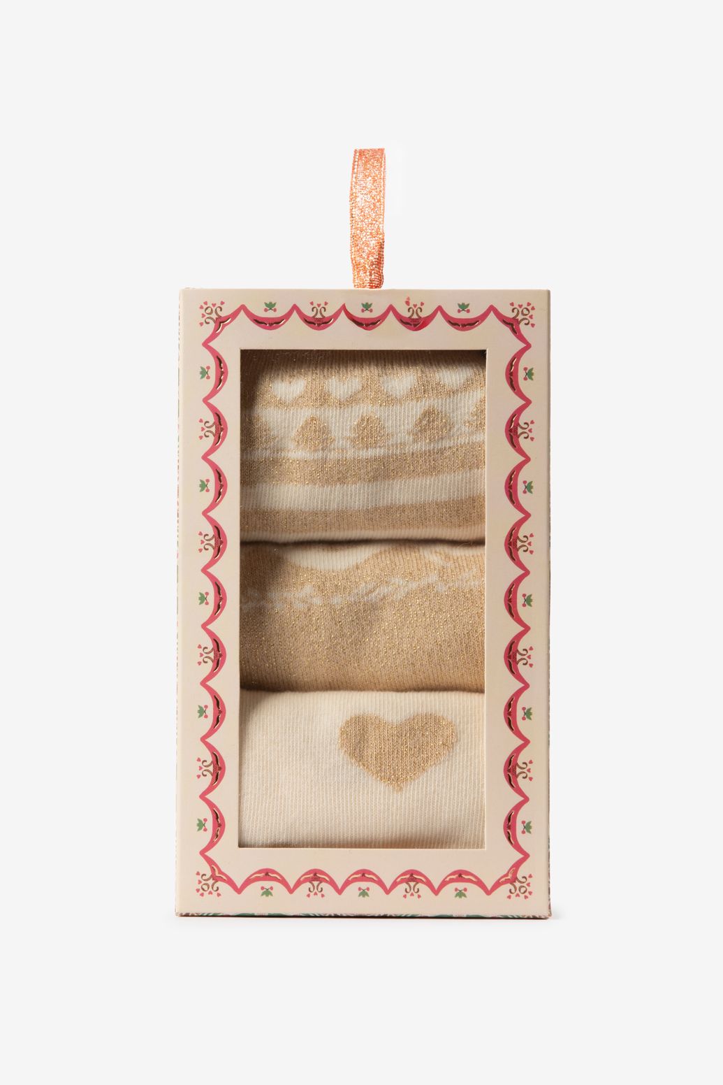 Gouden sokken set van 3