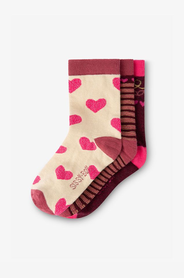 Roze sokken set van 3