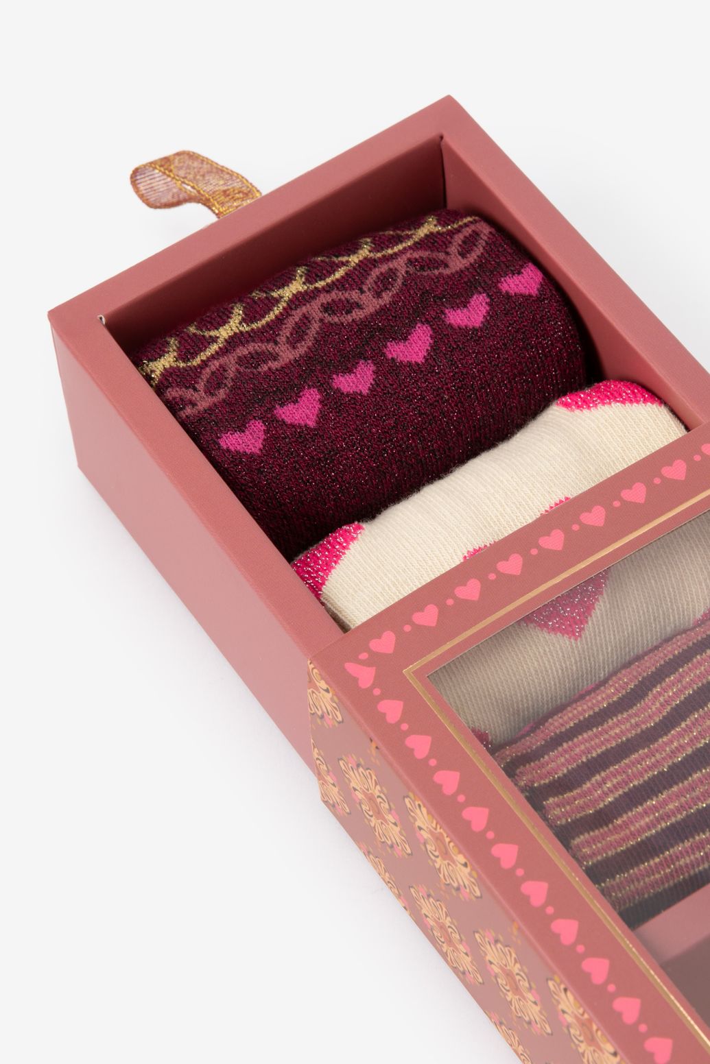 Lot de 3 paires de chaussettes - rose