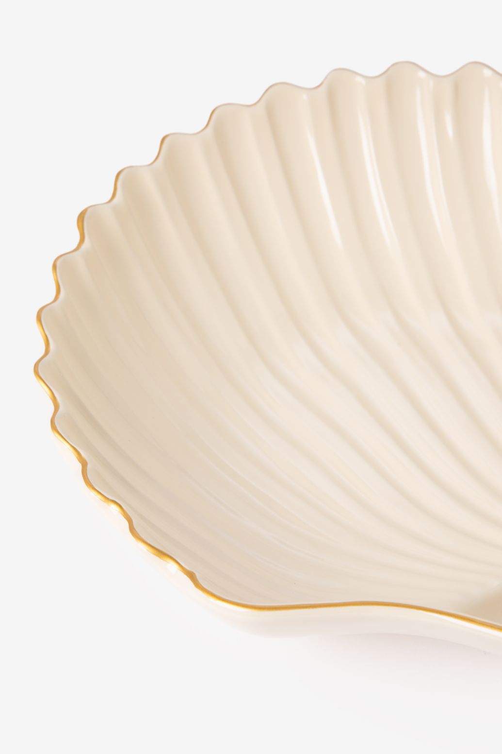 Schale Muschel - hellgelb