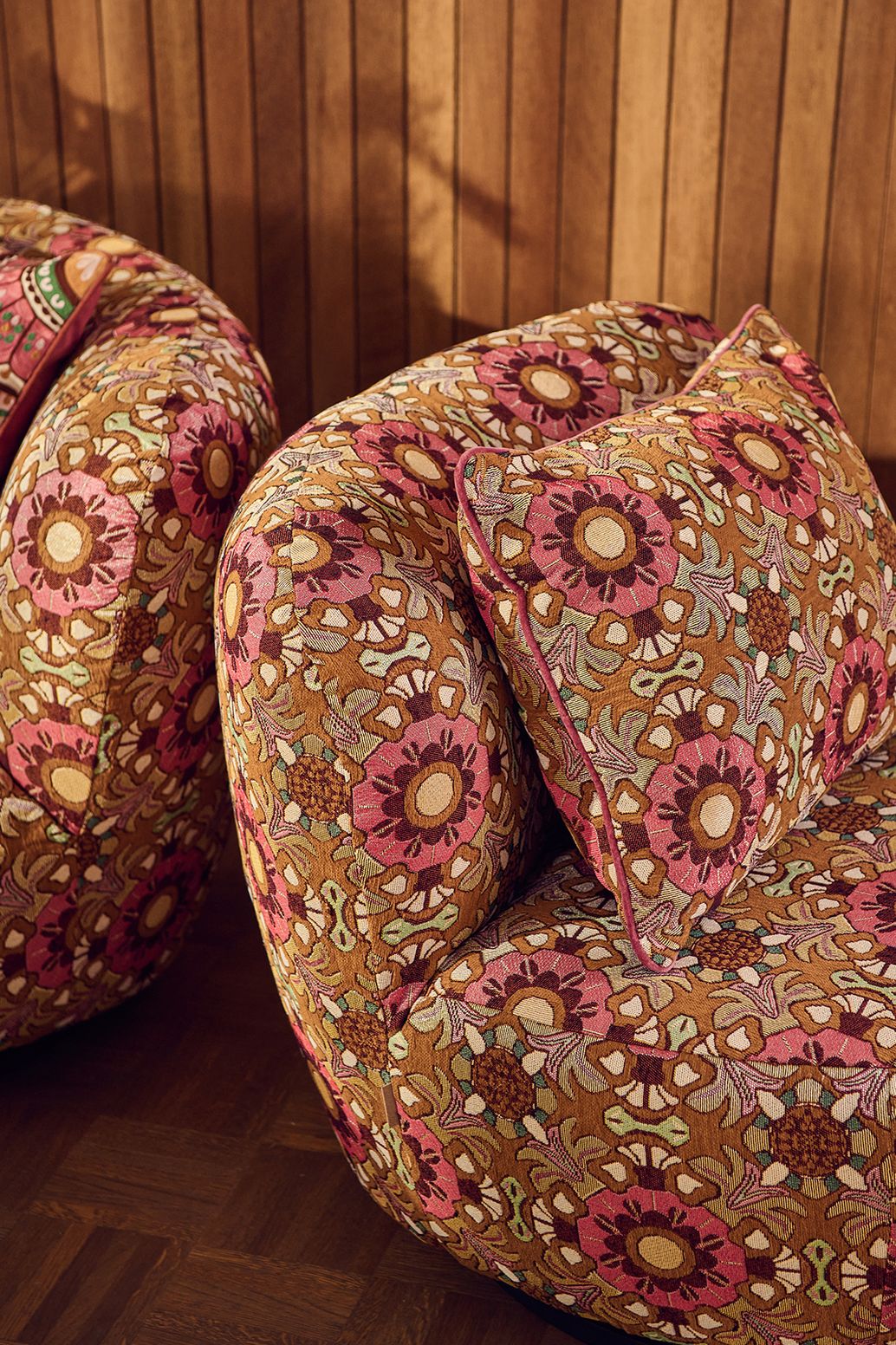 Coussin avec imprimé mosaïque - multicolore