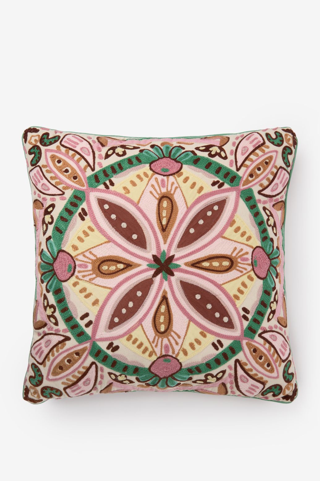 Kissen mit Blumenmuster - mehrfarbig