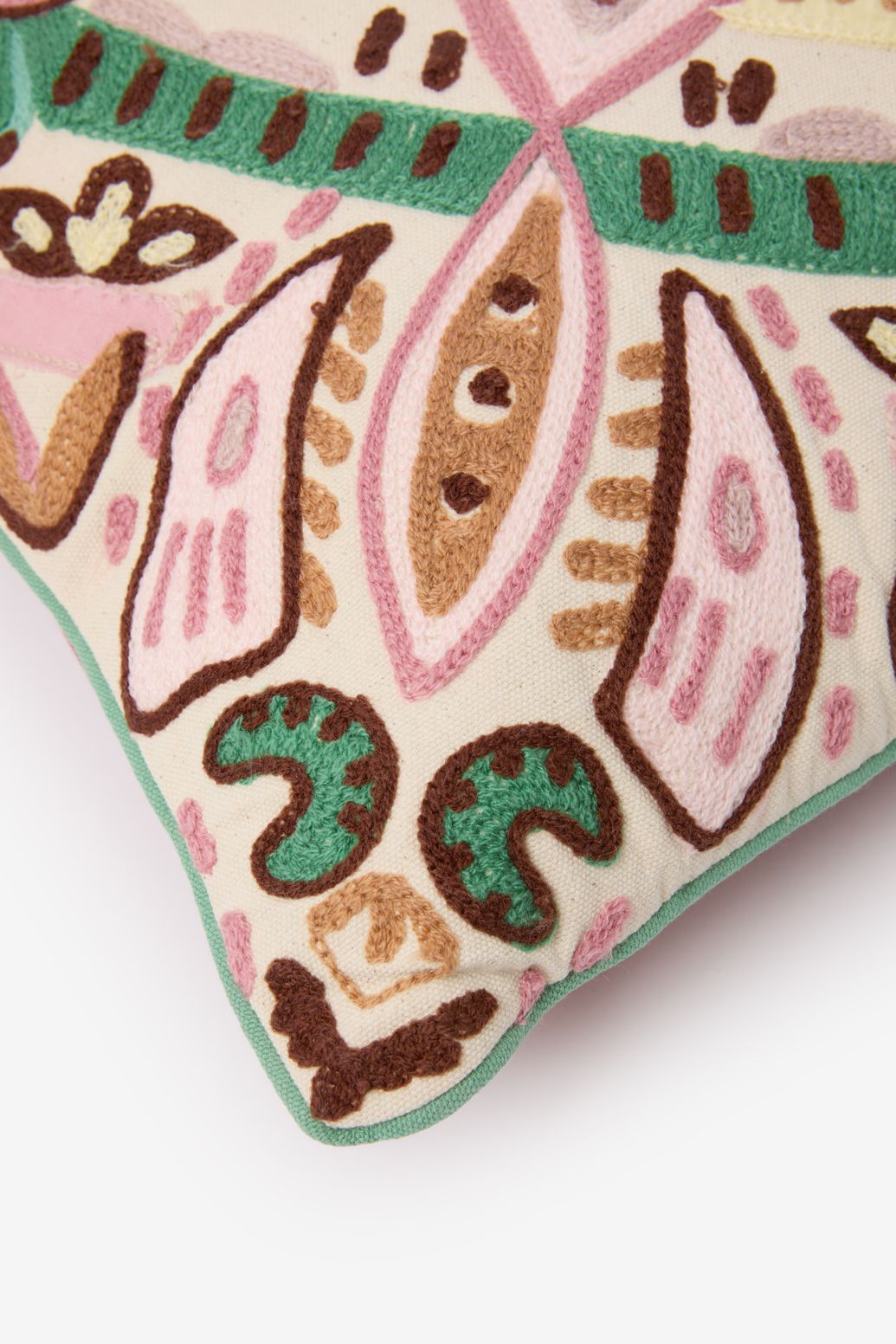 Coussin avec imprimé fleuri - multicolore