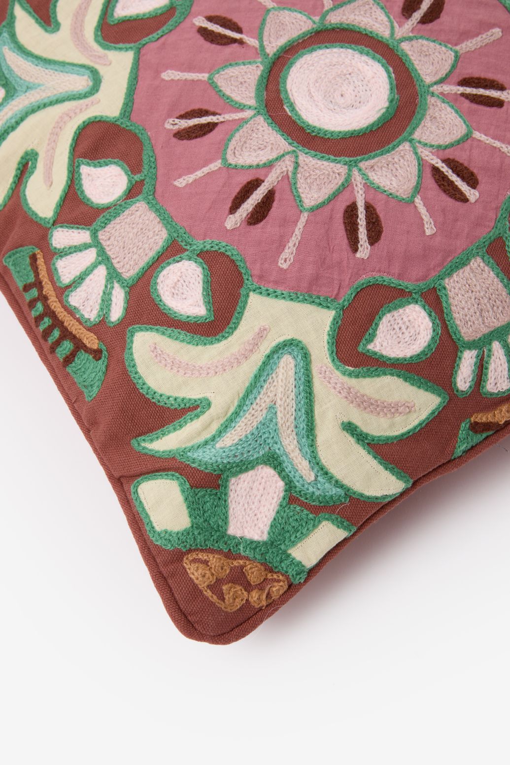 Coussin avec imprimé mosaïque - multicolore