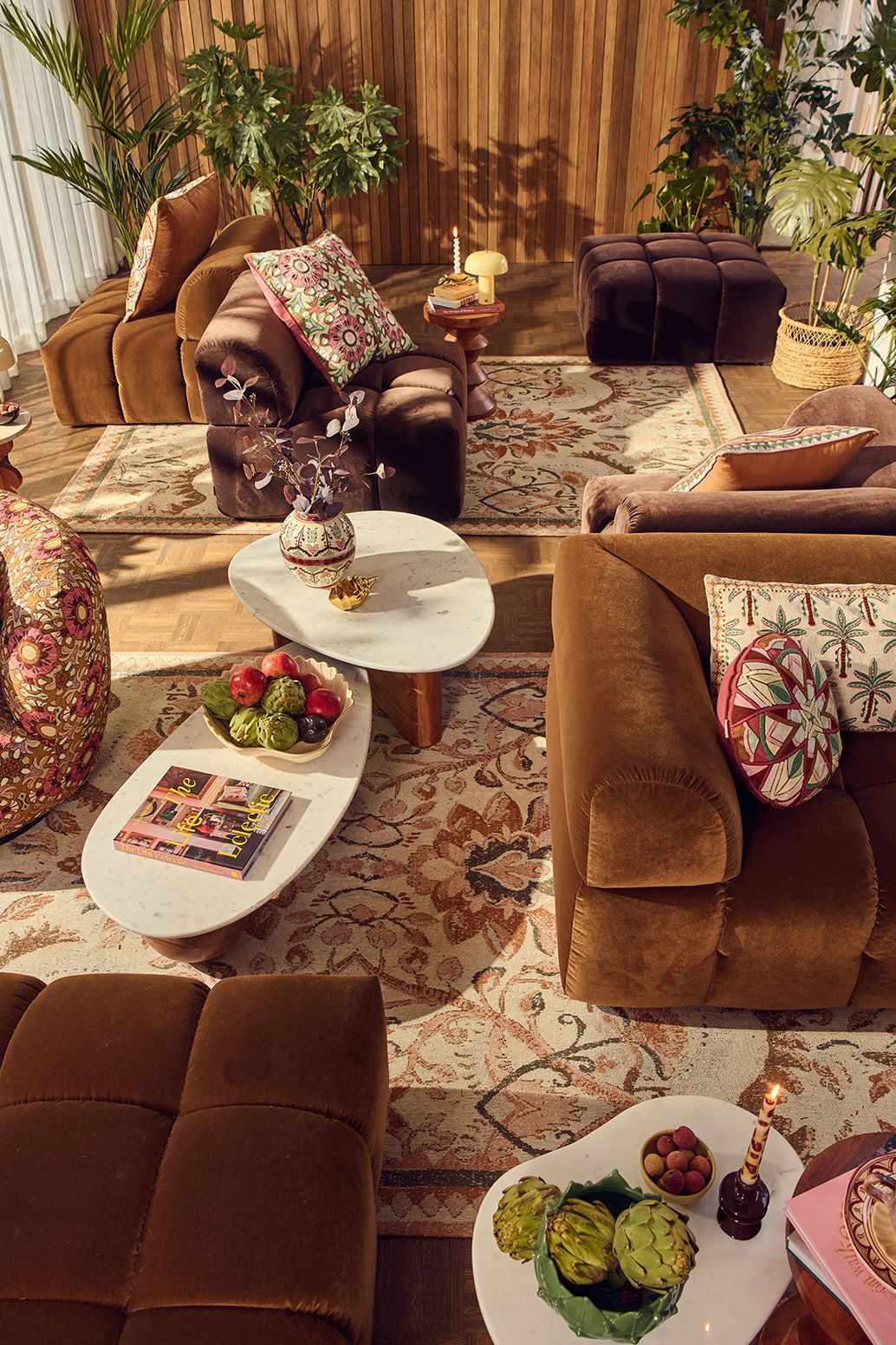 Kissen mit Mosaikmuster - mehrfarbig