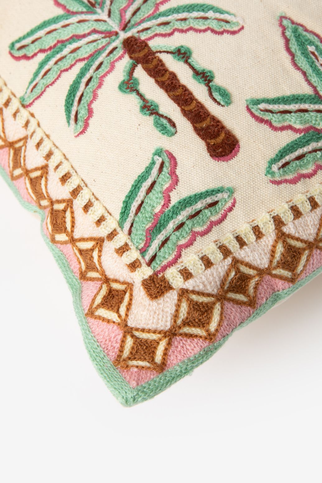 Coussin avec palmiers - multicolore