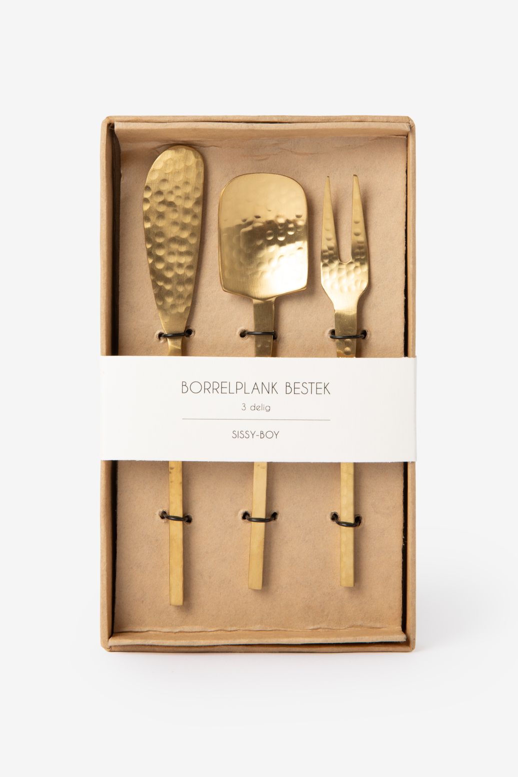 Set de couverts planche apéro - doré