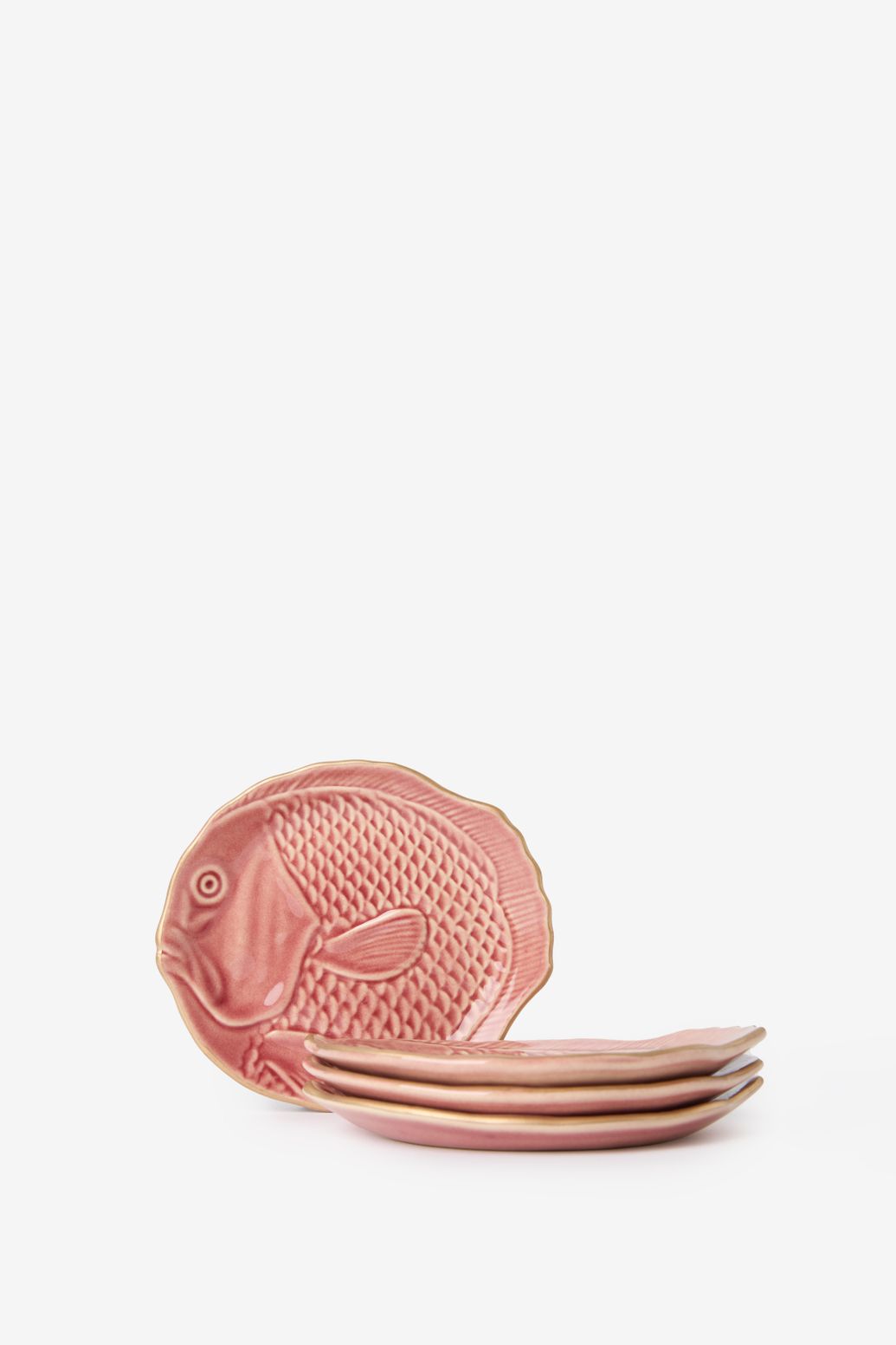 Donkerroze vis dessertbord