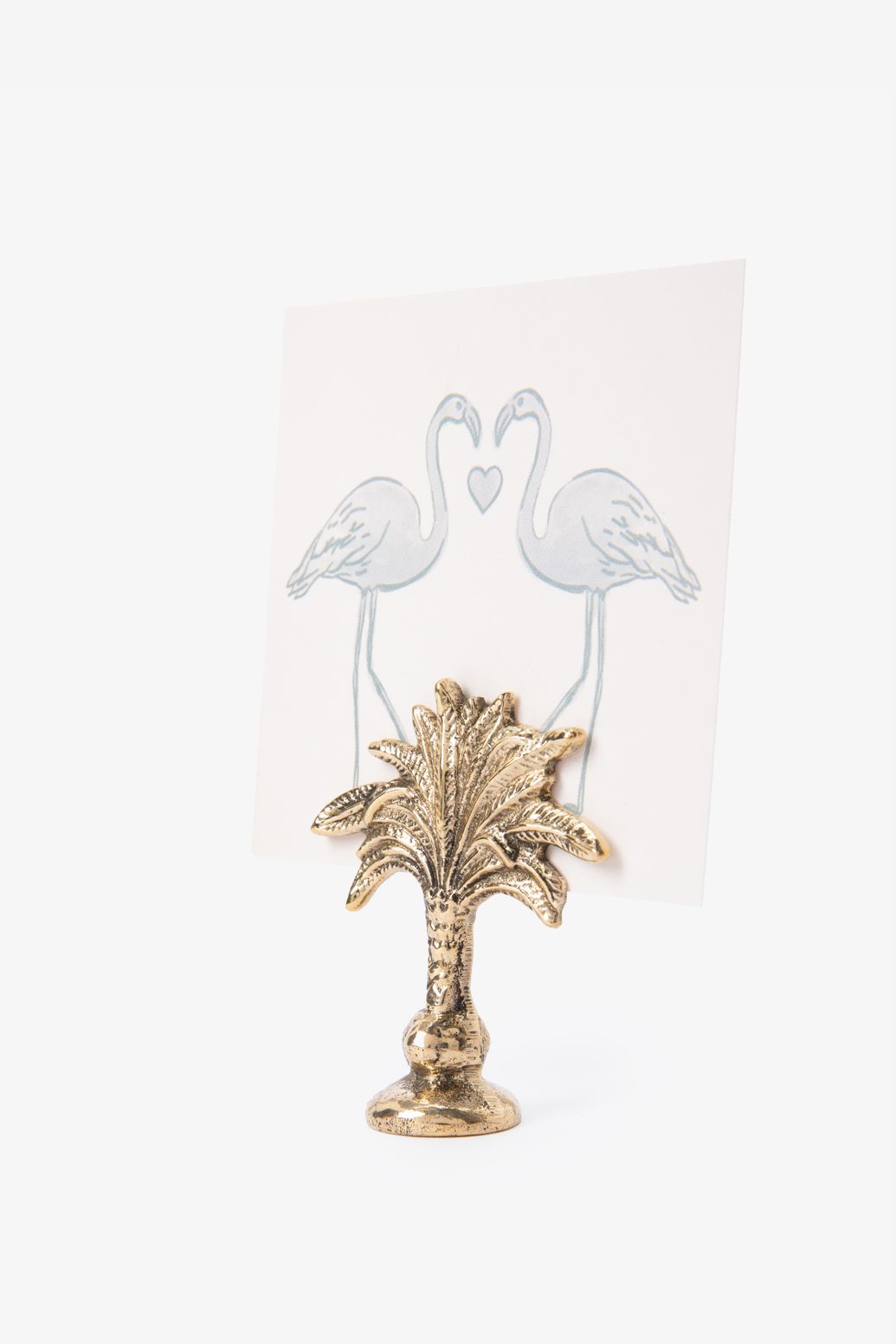 Porte-carte palmier - doré