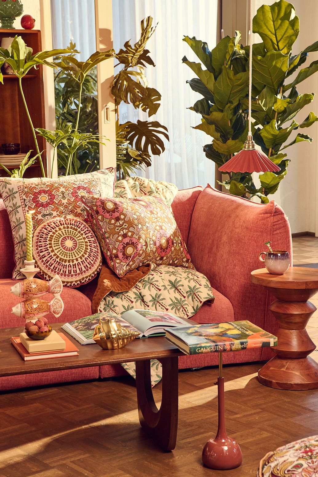 Rundes Kissen - mehrfarbig