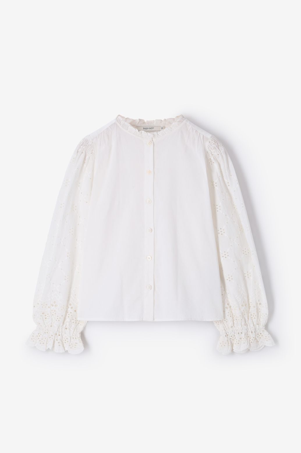 Witte blouse met embroidery