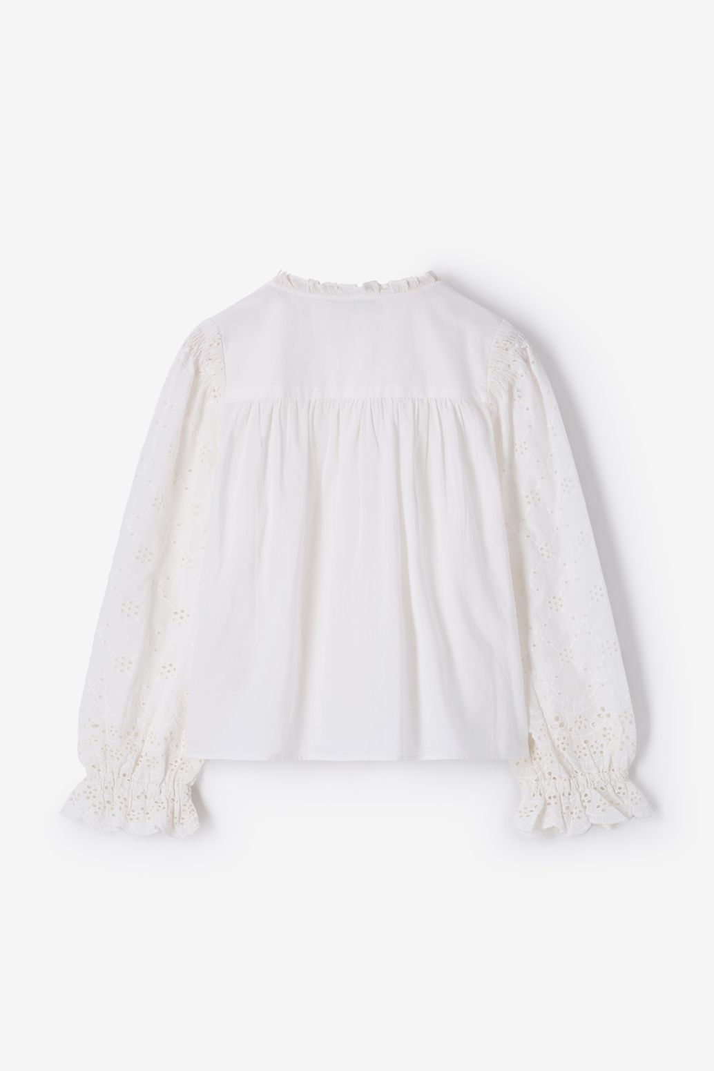 Witte blouse met embroidery