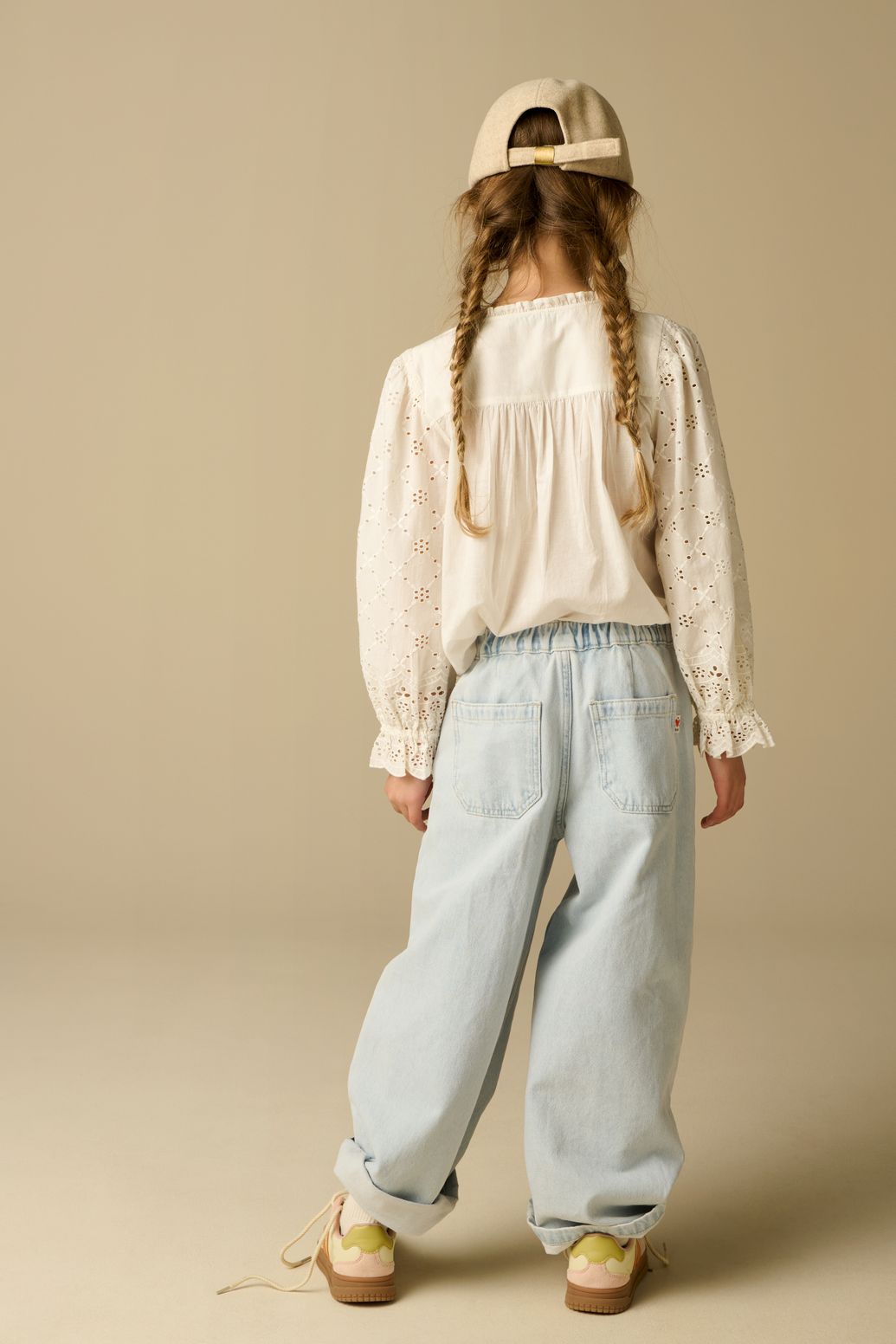 Witte blouse met embroidery