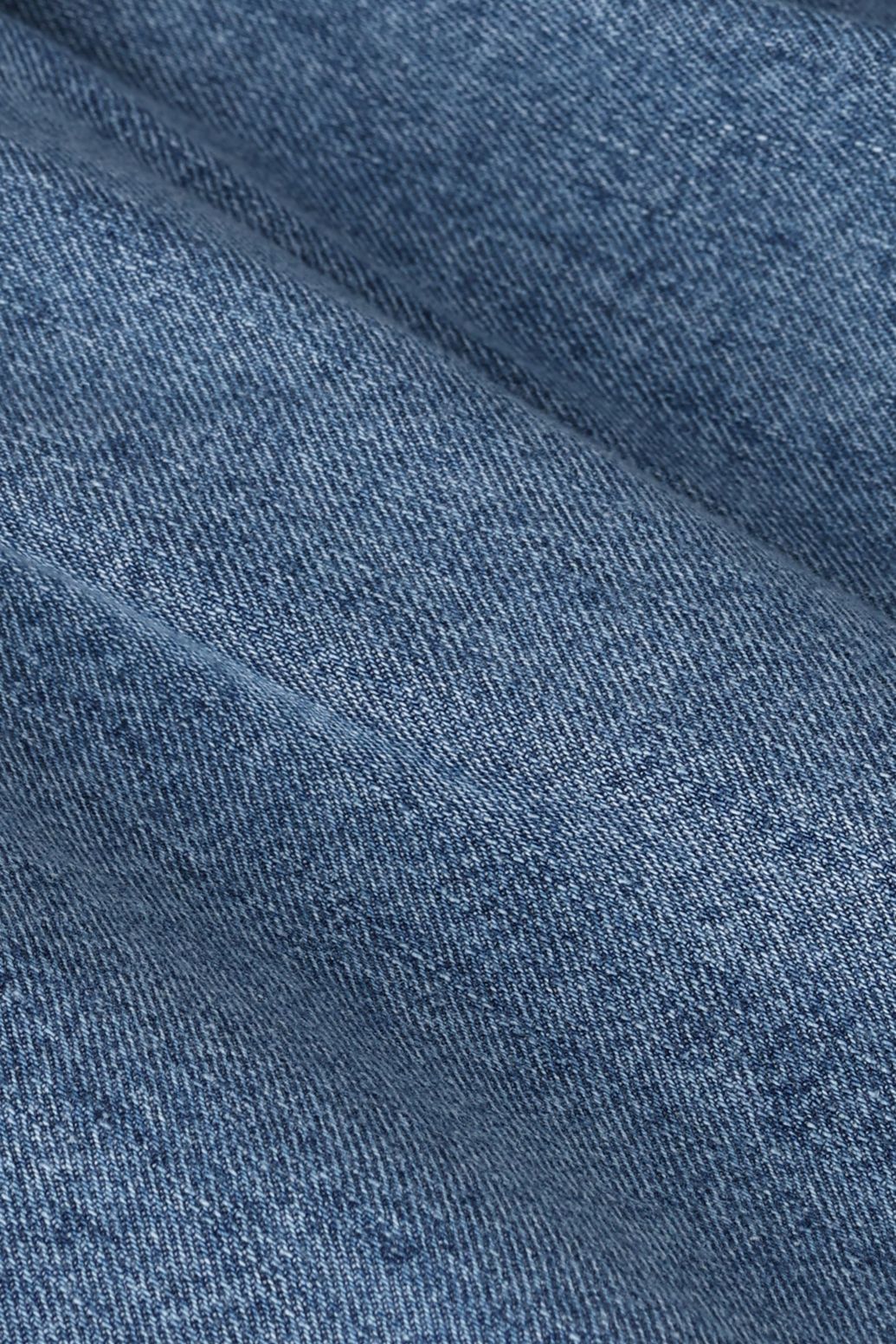 Jeansjacke mit aufgenähten Taschen - blau