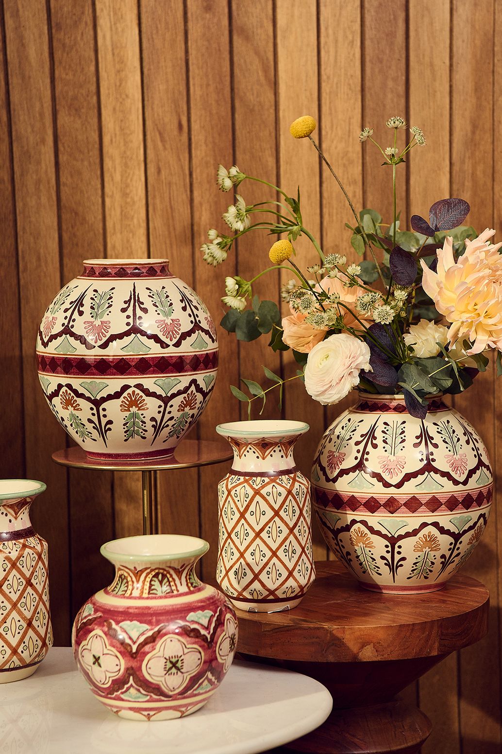 Multicolour vaas met print