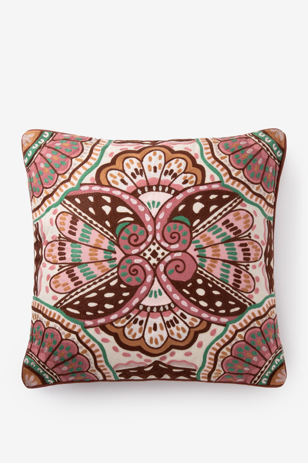 Coussin avec imprimé fleuri - multicolore