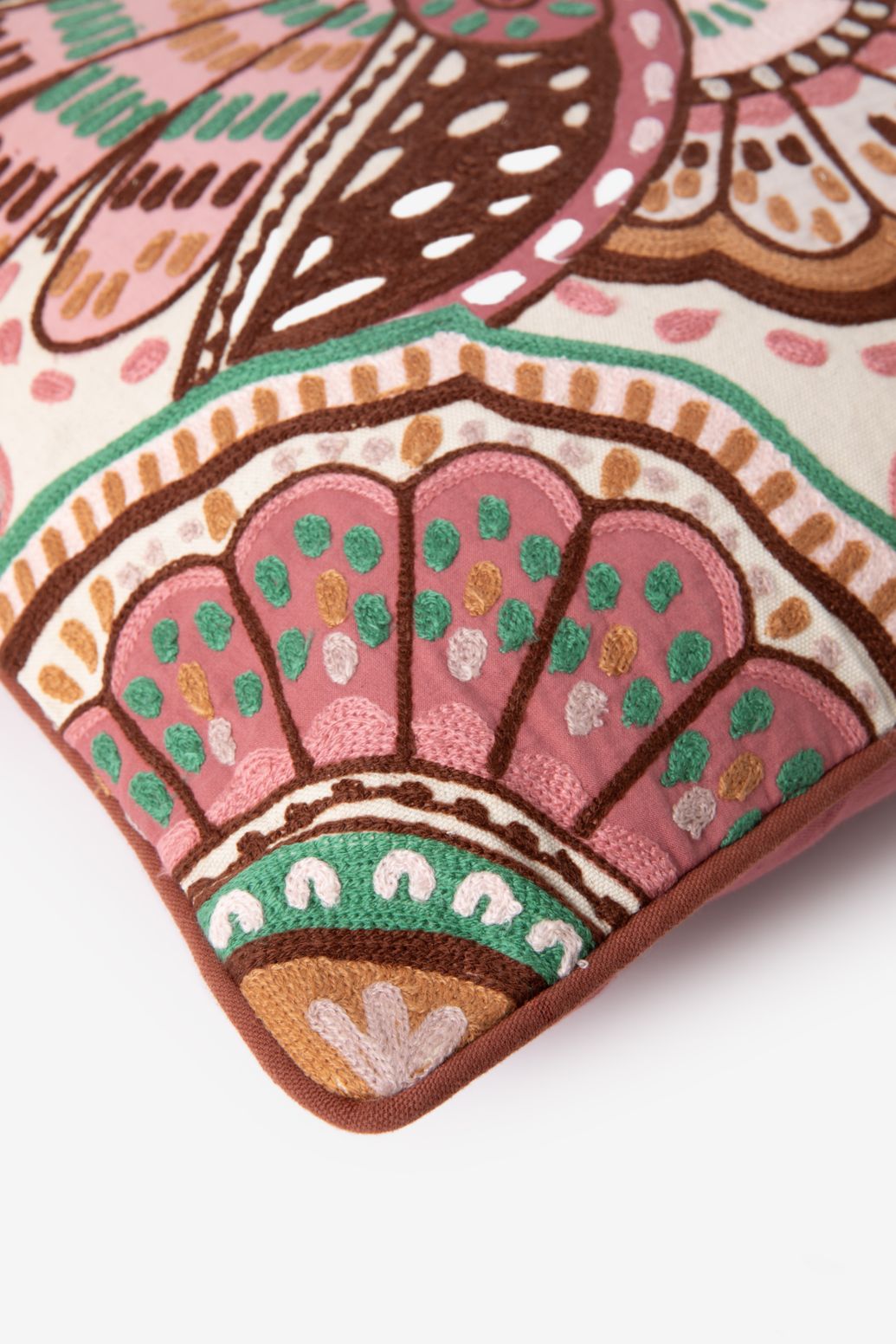 Coussin avec imprimé fleuri - multicolore