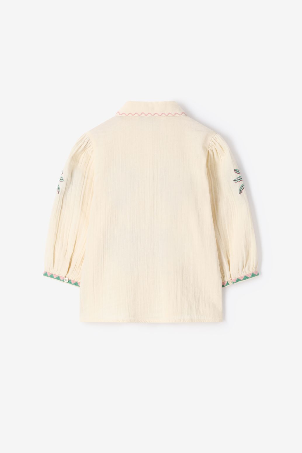 Blouse avec palmiers - jaune clair