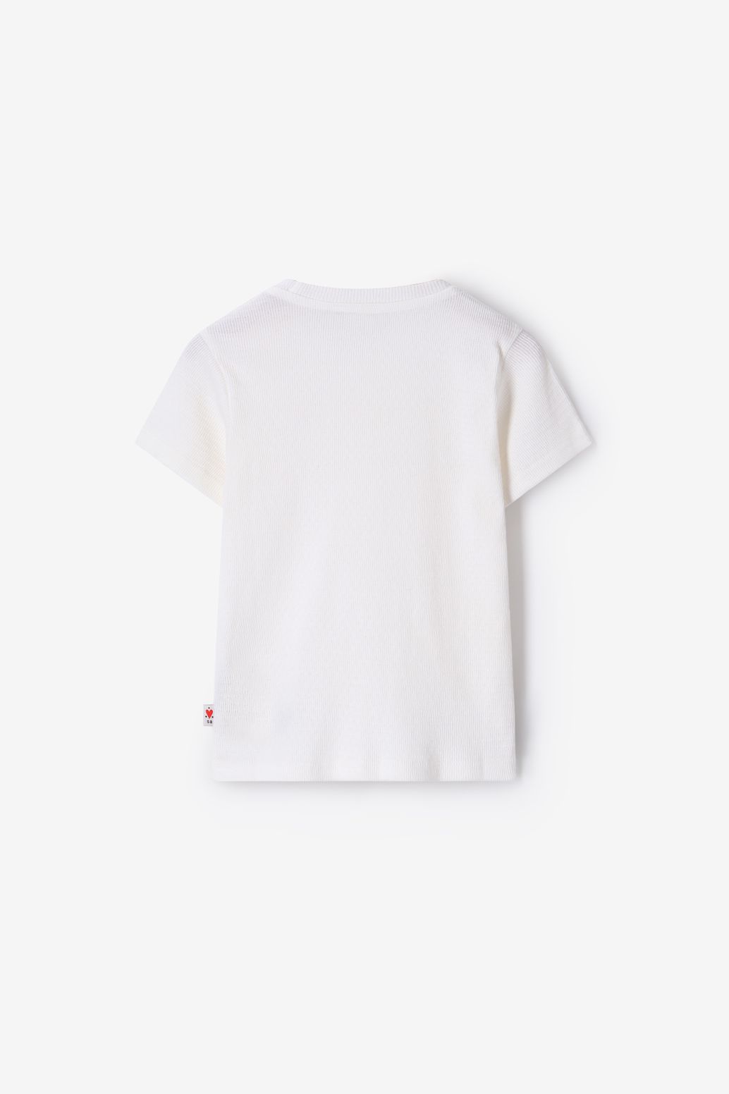 T-Shirt mit Stickerei - weiß