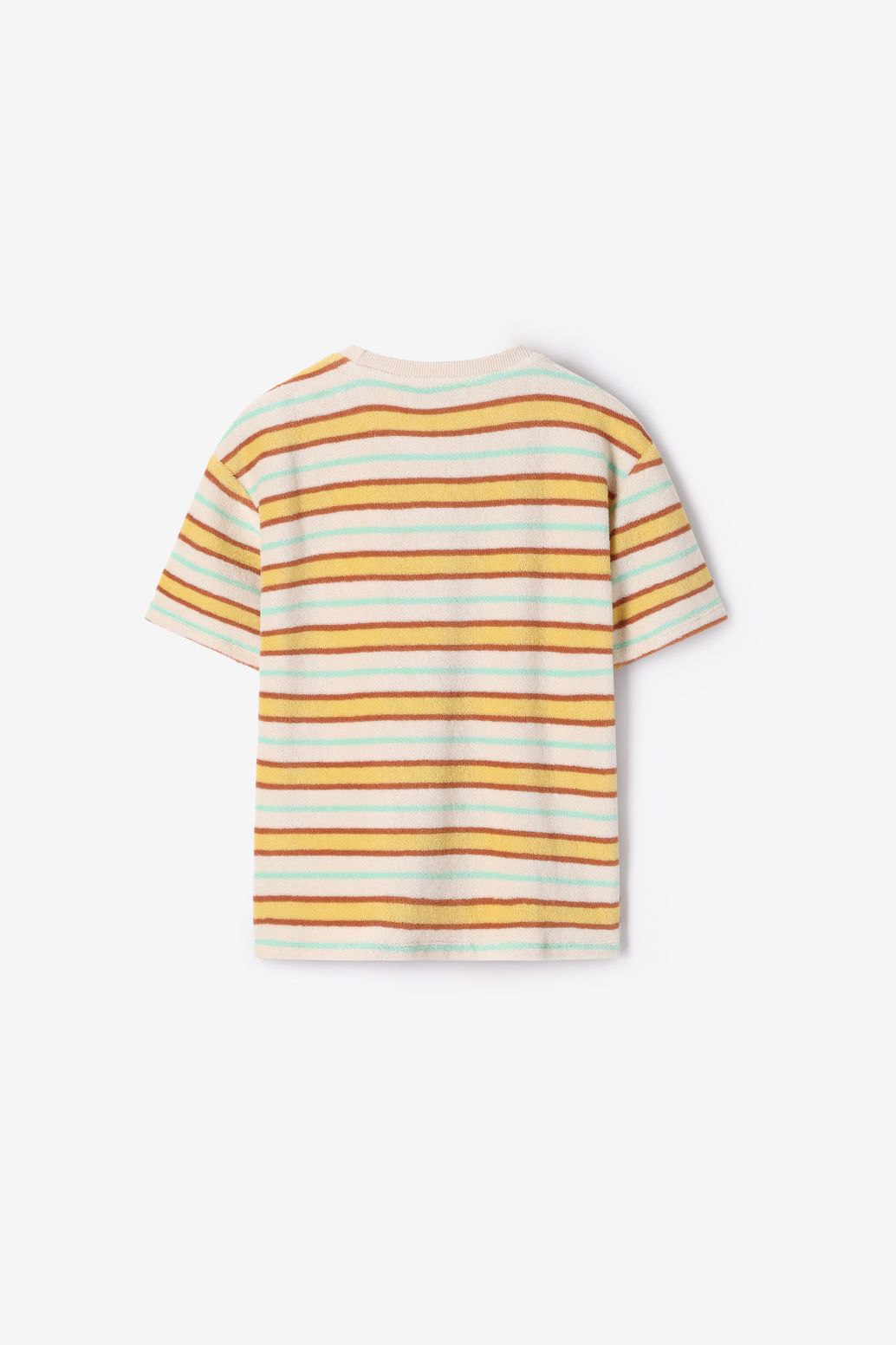 Gestreiftes T-Shirt - gelb