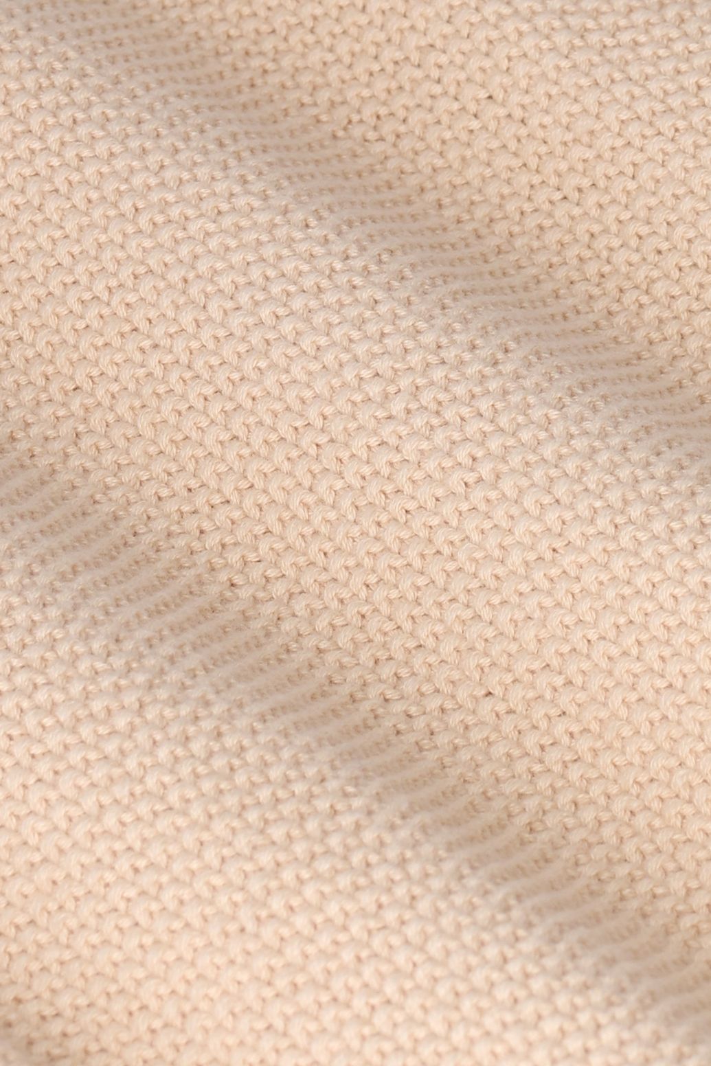 Beige gebreide crewneck met embroidery