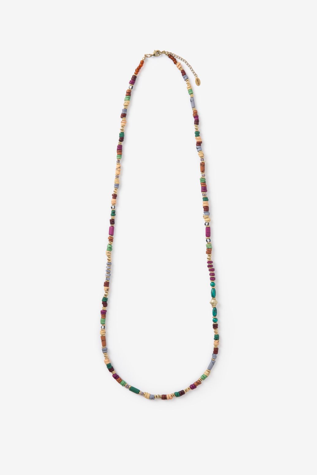 Mulitcolour lange ketting met kralen