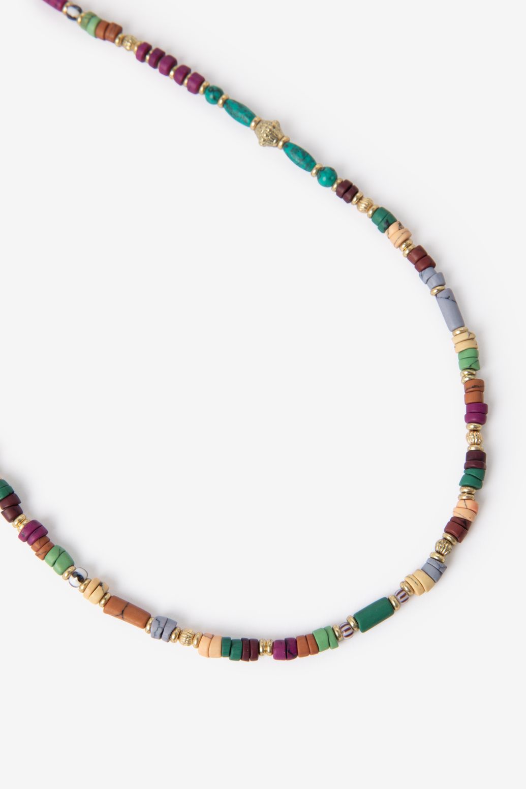 Mulitcolour lange ketting met kralen