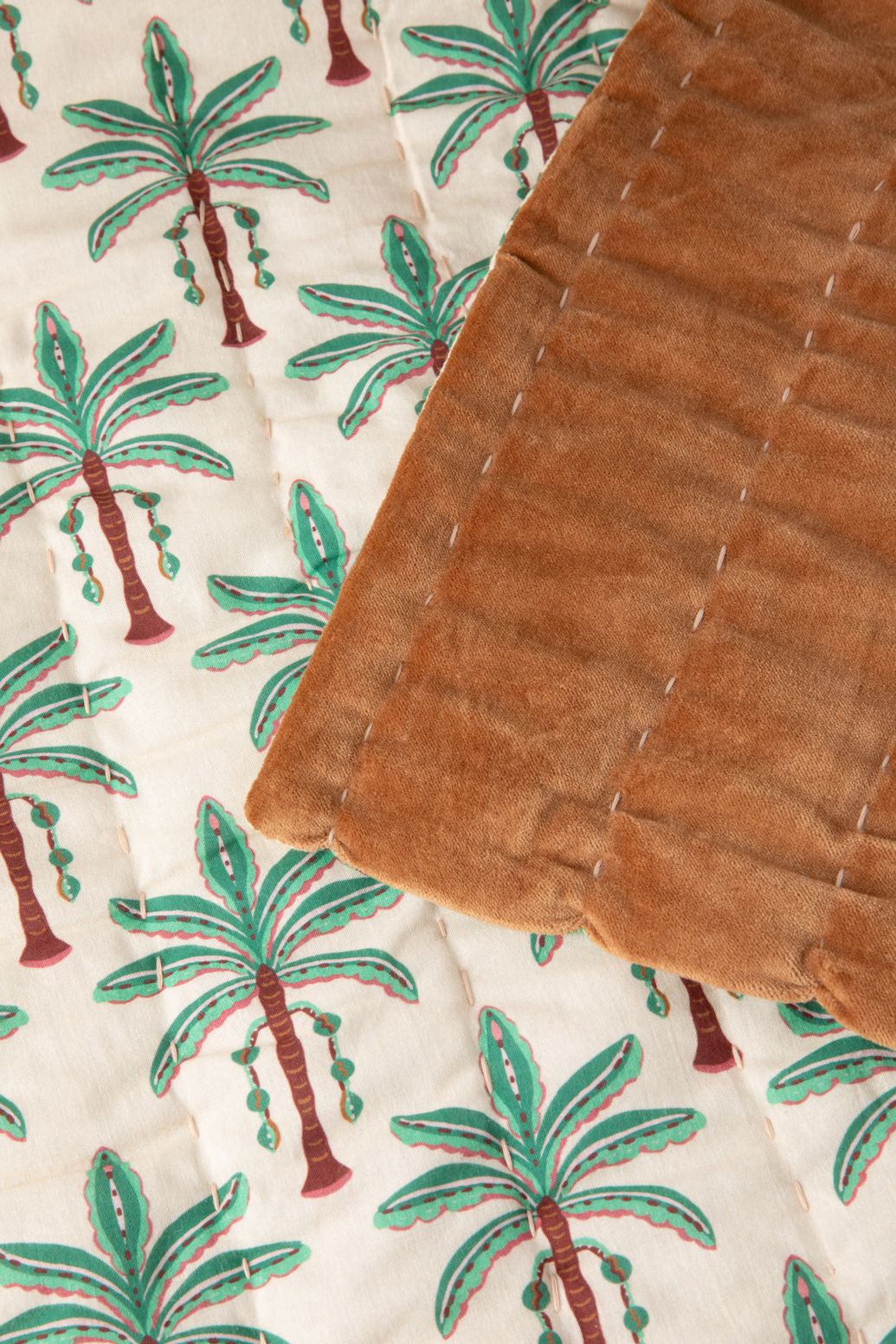 Multicolour deken met palm print (130x180 CM)