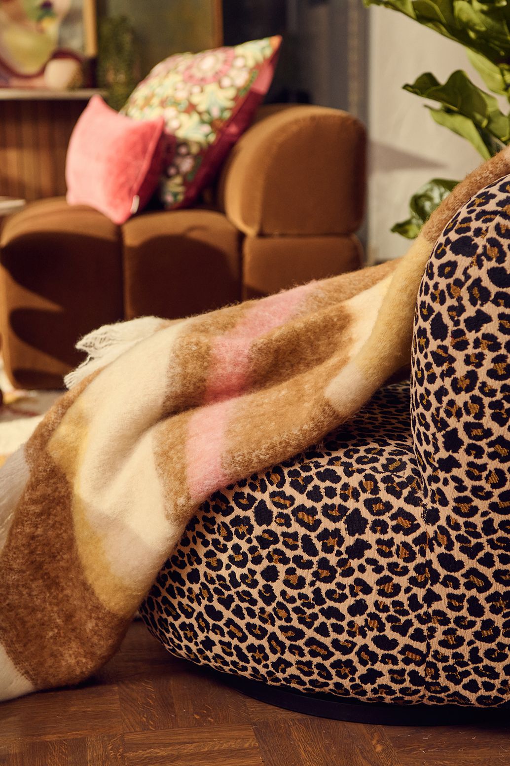 Multicolour sprei met strepen (130x180 CM)