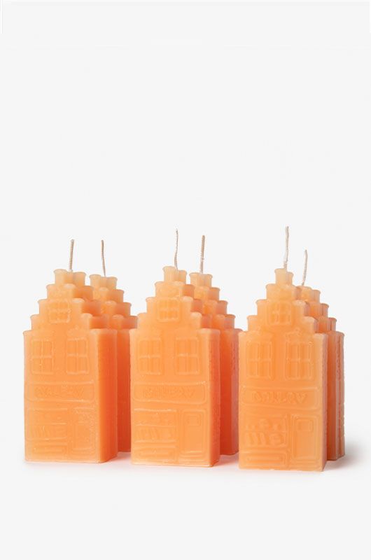 Kerze Grachtenhaus-Bäckerei - orange