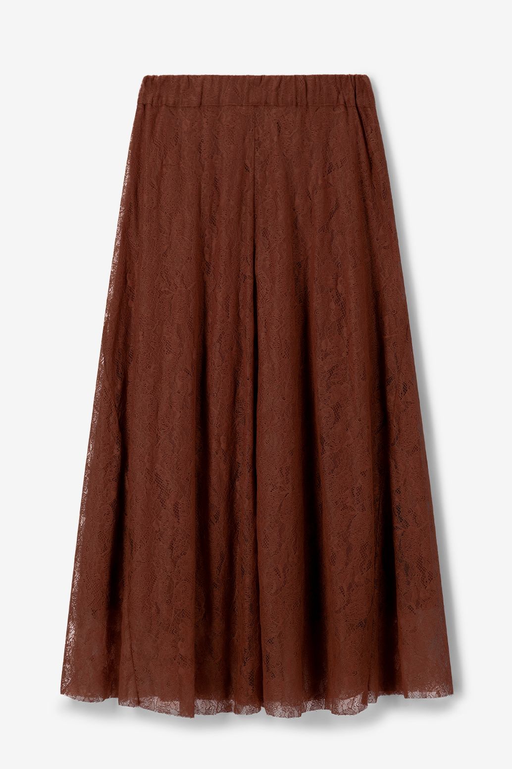 Donkerrode kanten maxi rok