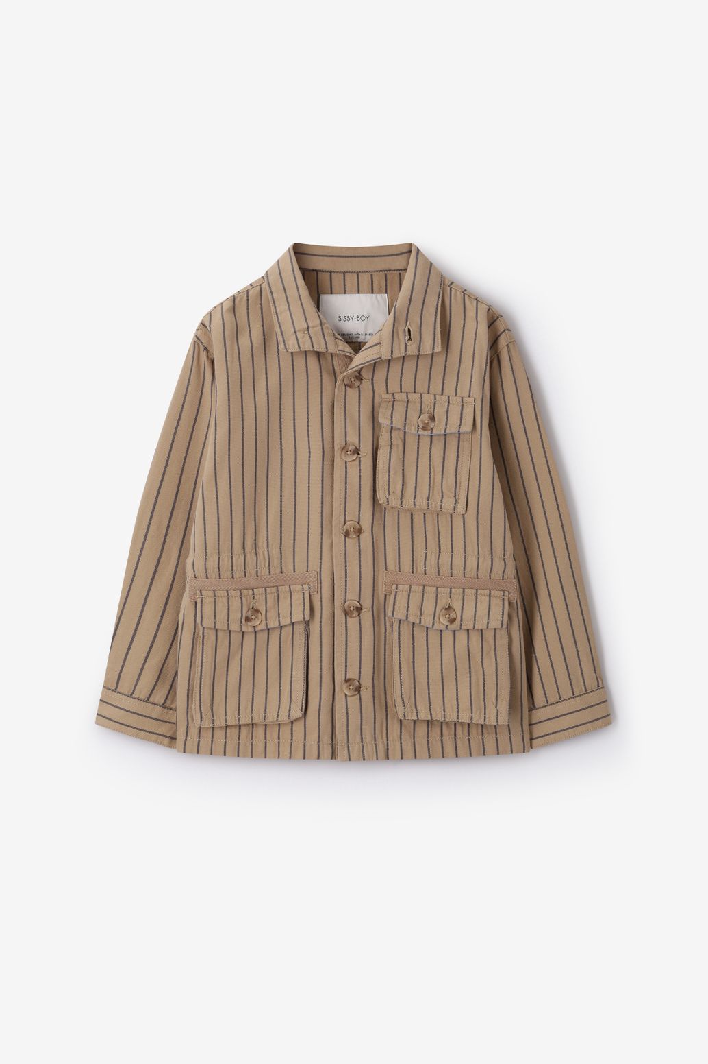 Lichtbruin gestreept jack