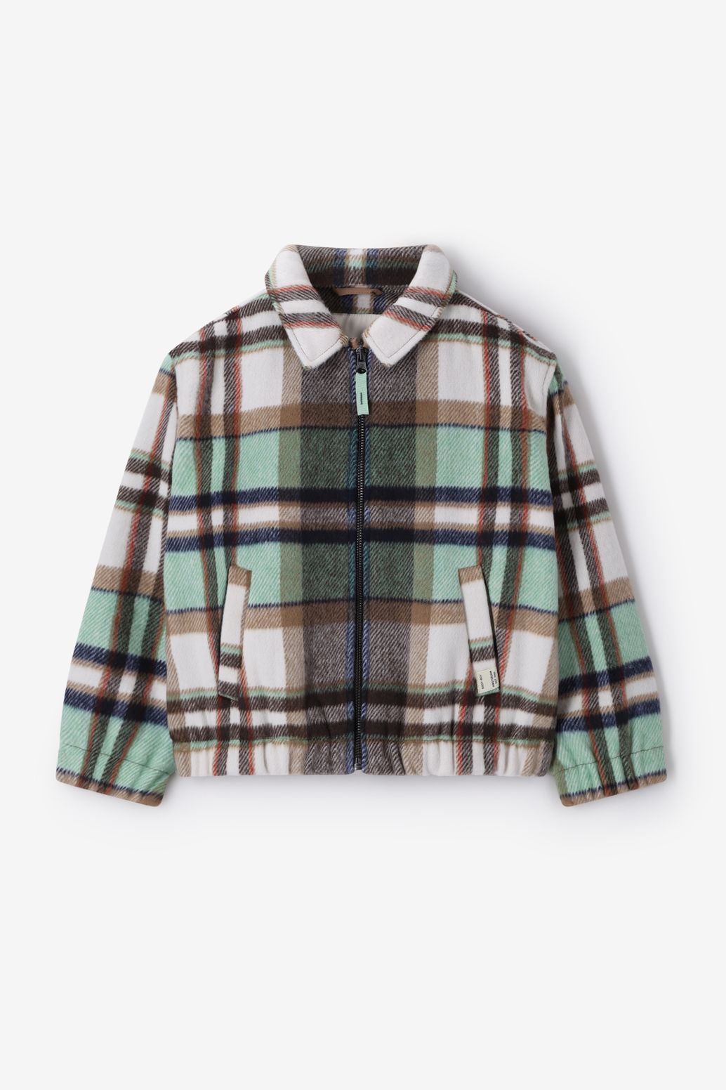 Karierte Bomberjacke - grün