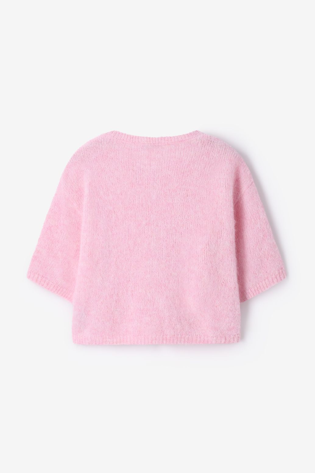 Strickjacke mit Schleifen - rosa