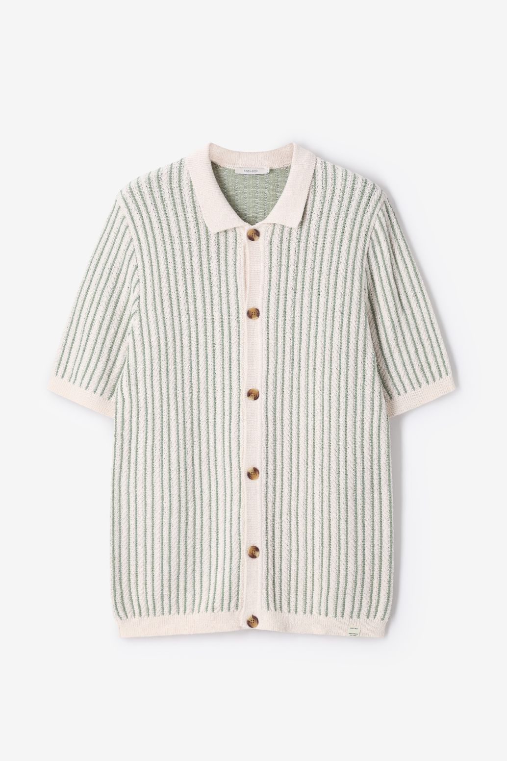 Groen gestreept vest