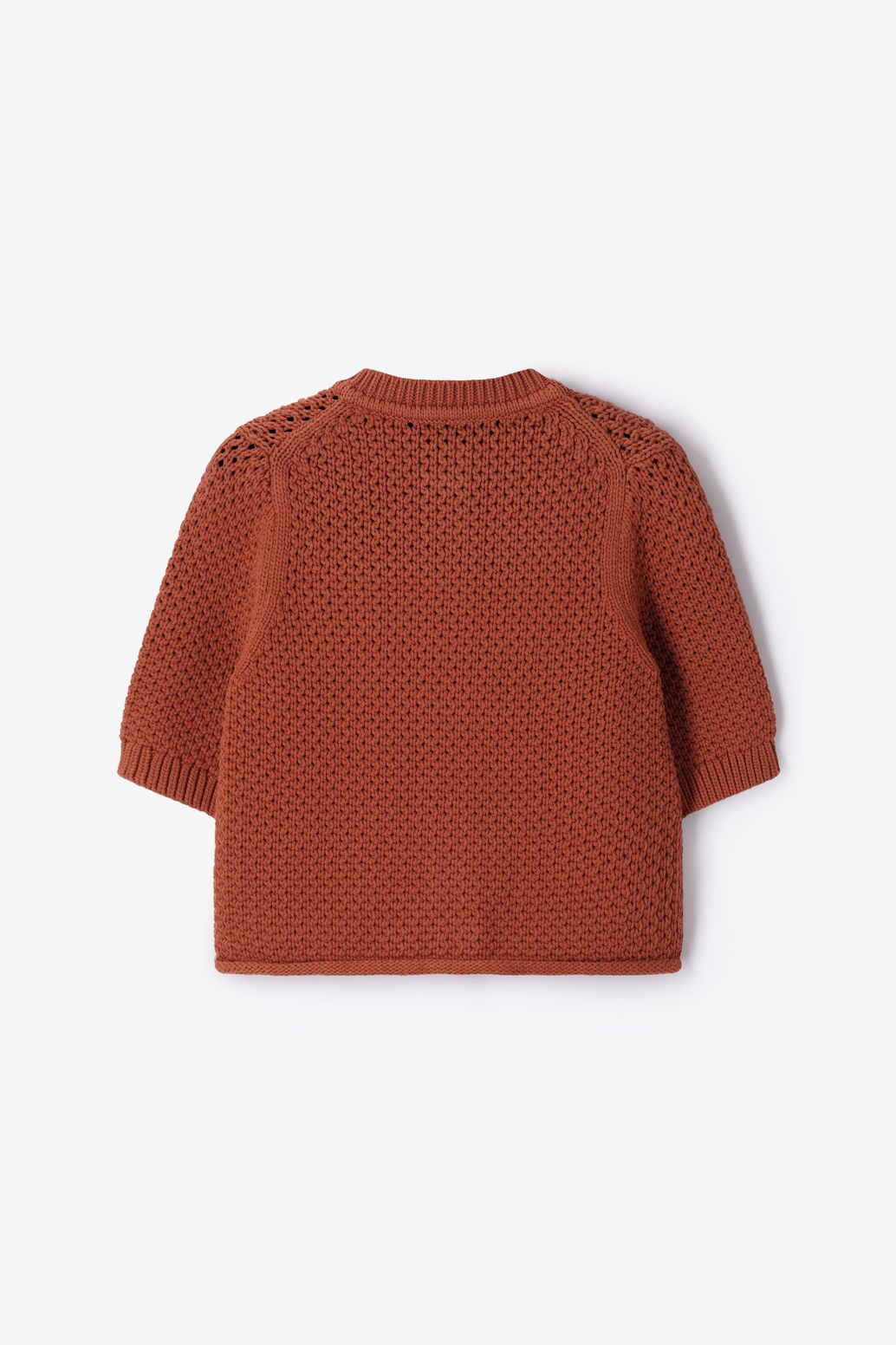 Gilet tricoté - marron foncé