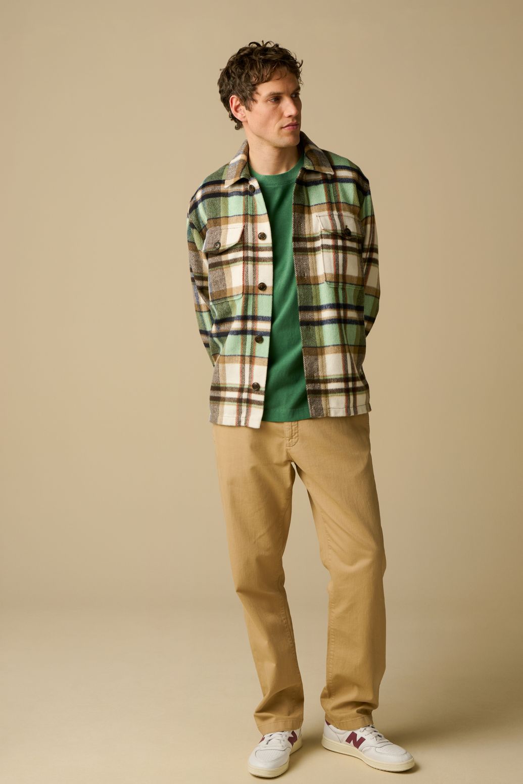 Veste à carreaux - vert