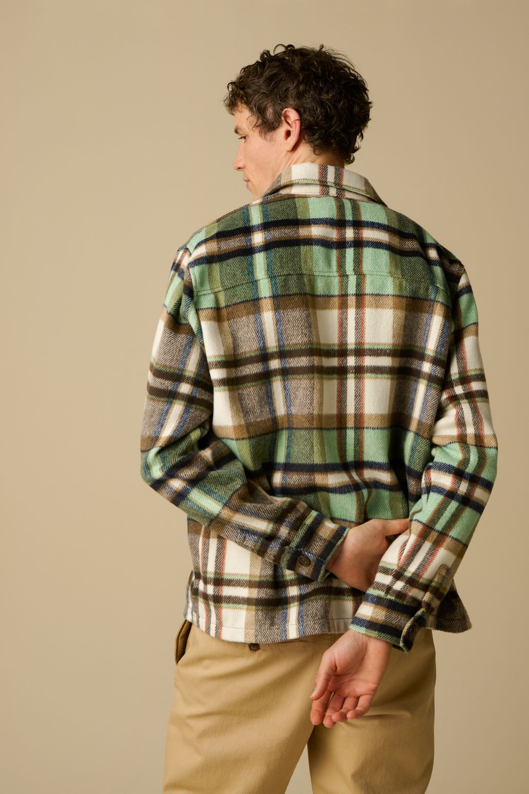 Veste à carreaux - vert