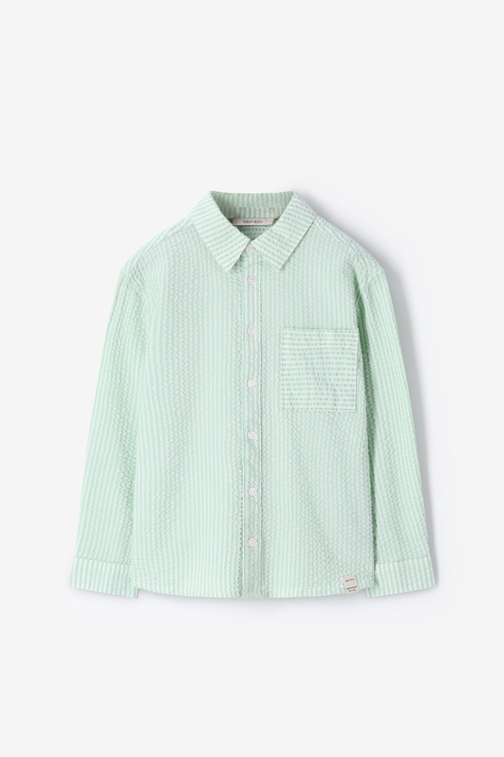 Chemise rayée - vert