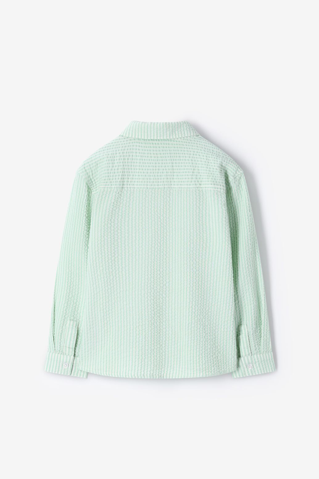 Chemise rayée - vert