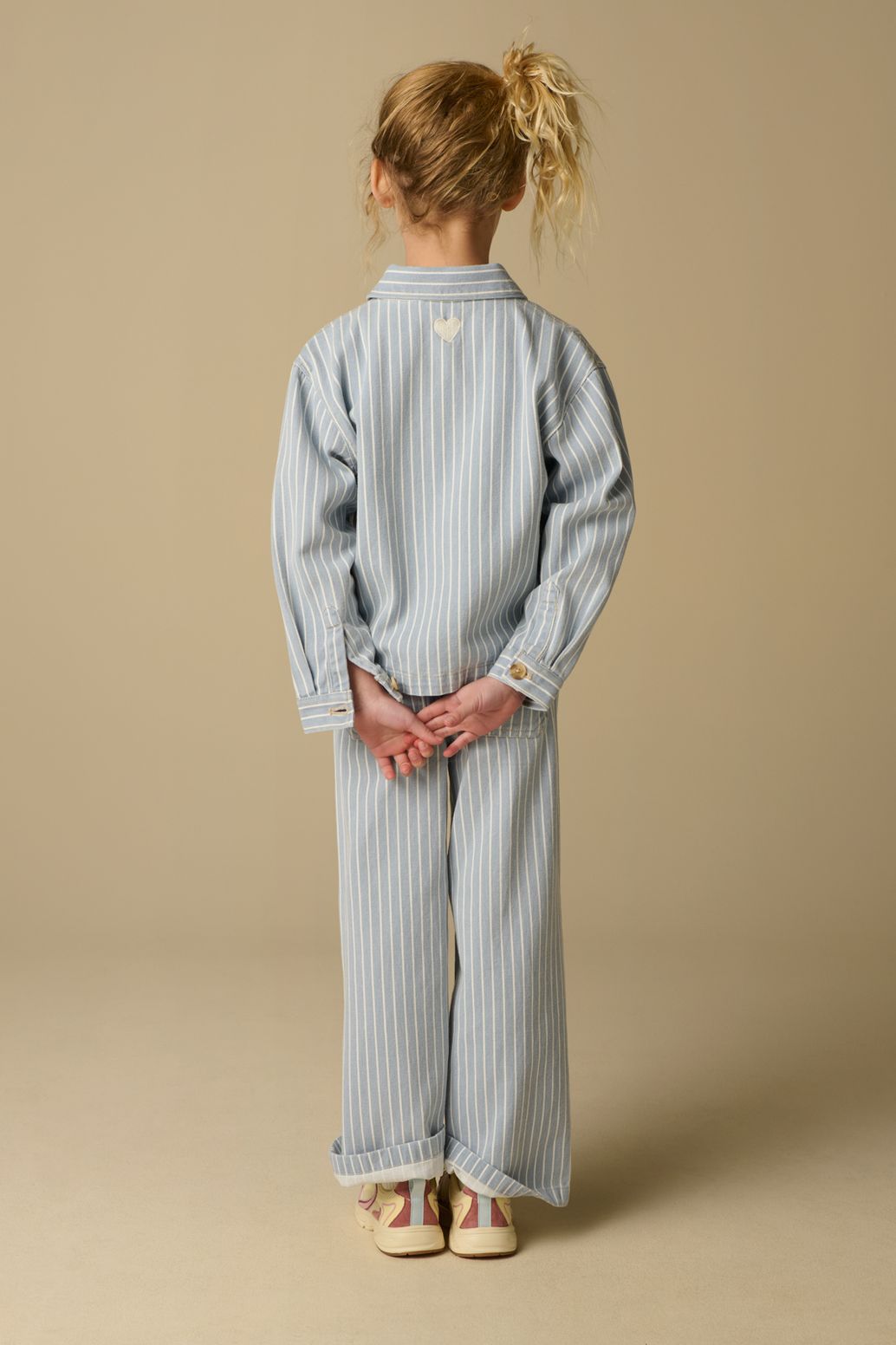 Veste à rayures - bleu