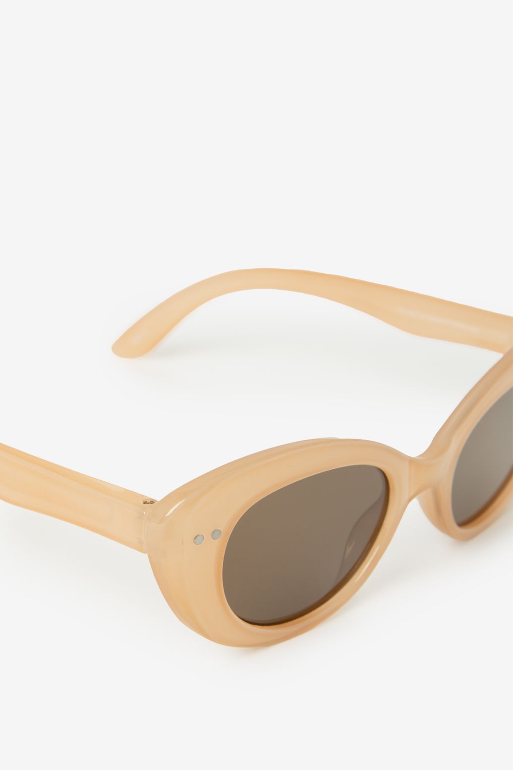 Lichtroze cateye zonnebril