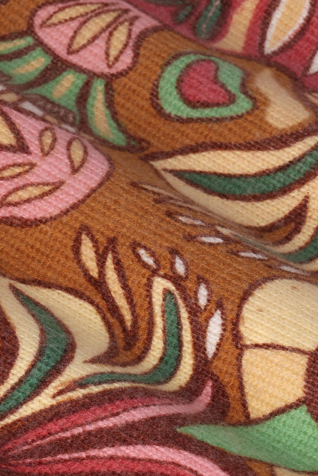 Gilet avec imprimé mosaïque - marron