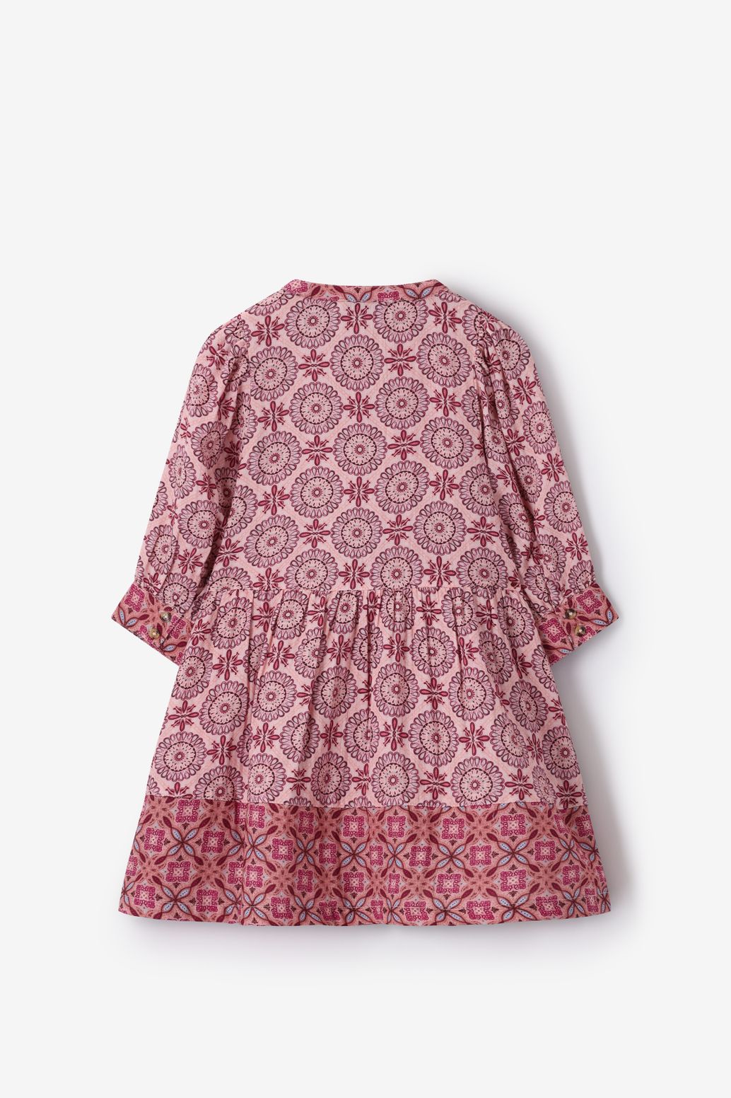 Gemustertes Kleid - hellrosa