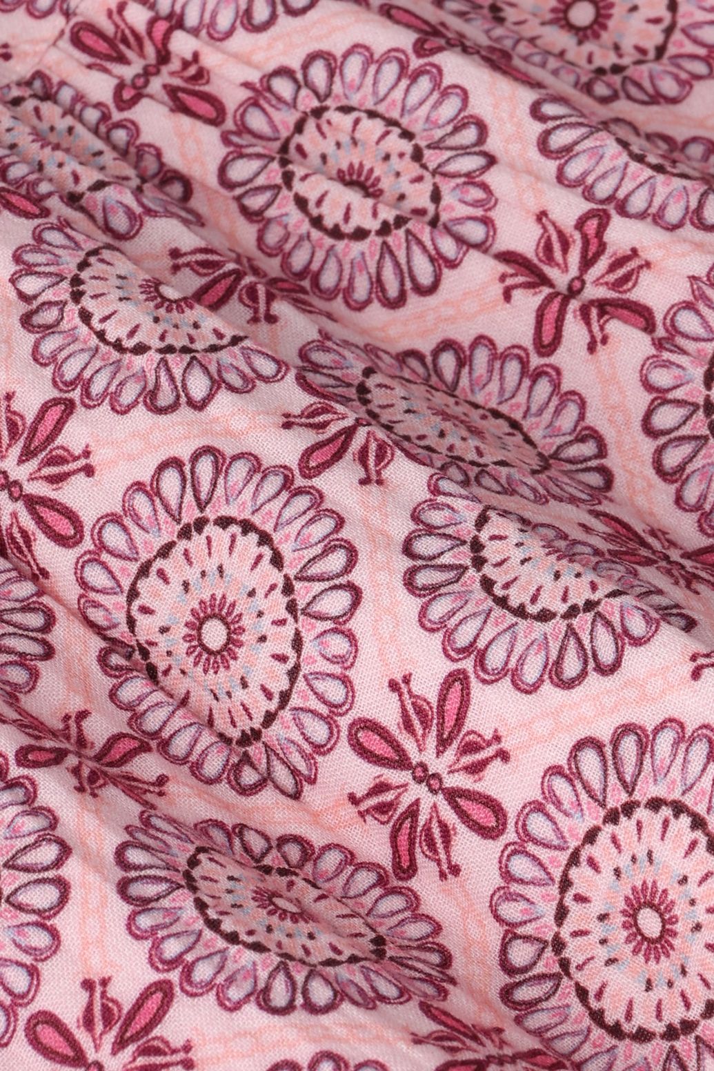 Gemustertes Kleid - hellrosa