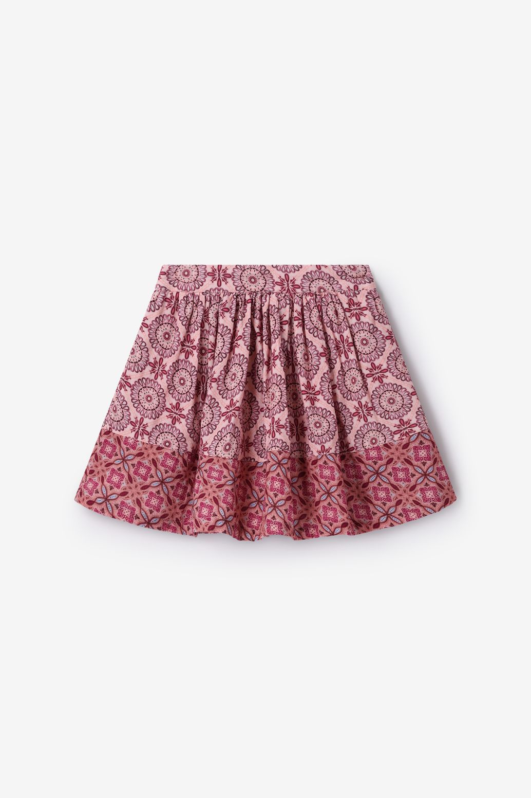 Lichtroze rok met print