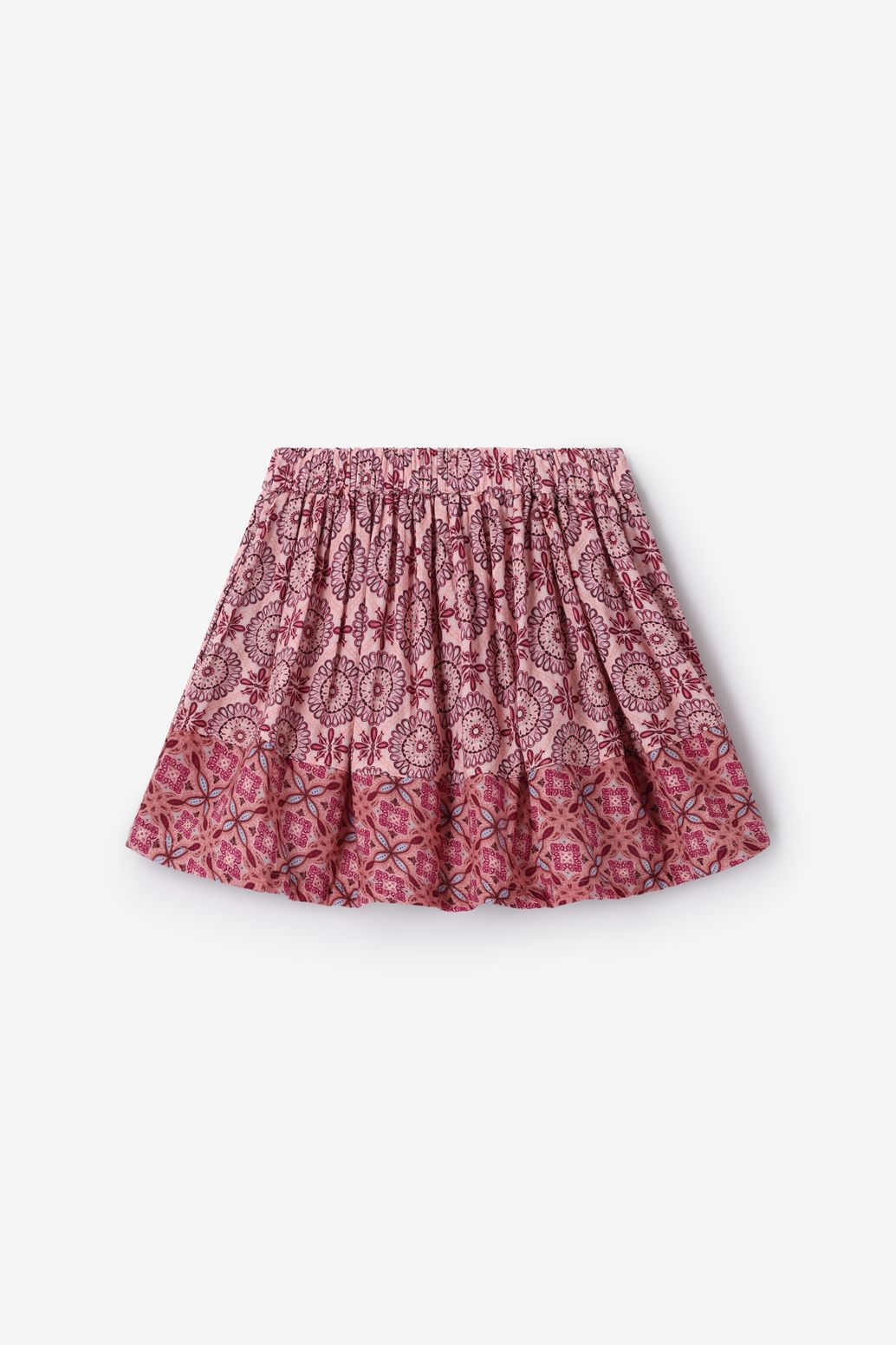 Lichtroze rok met print