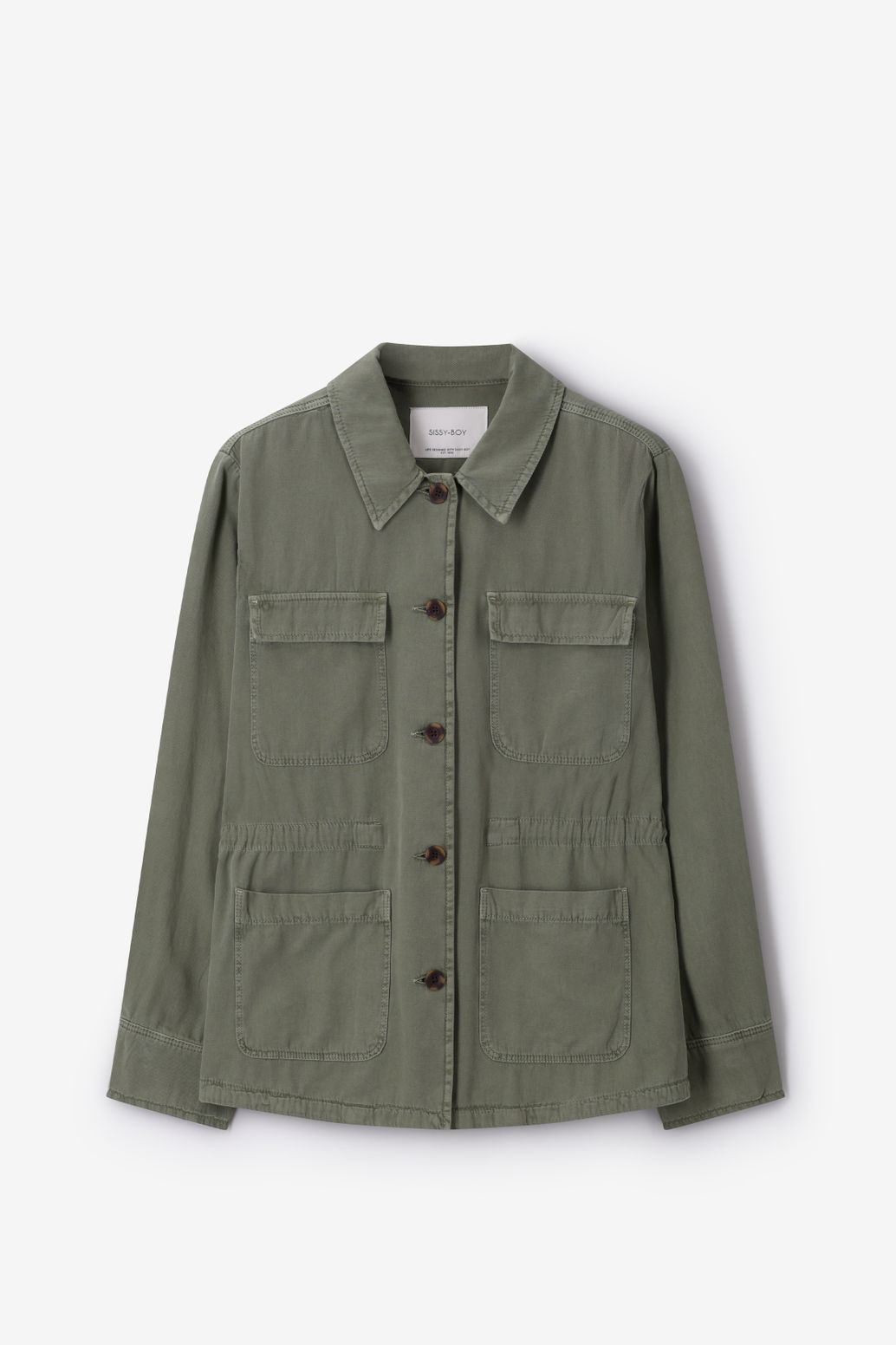 Veste avec poches plaquées - vert foncé