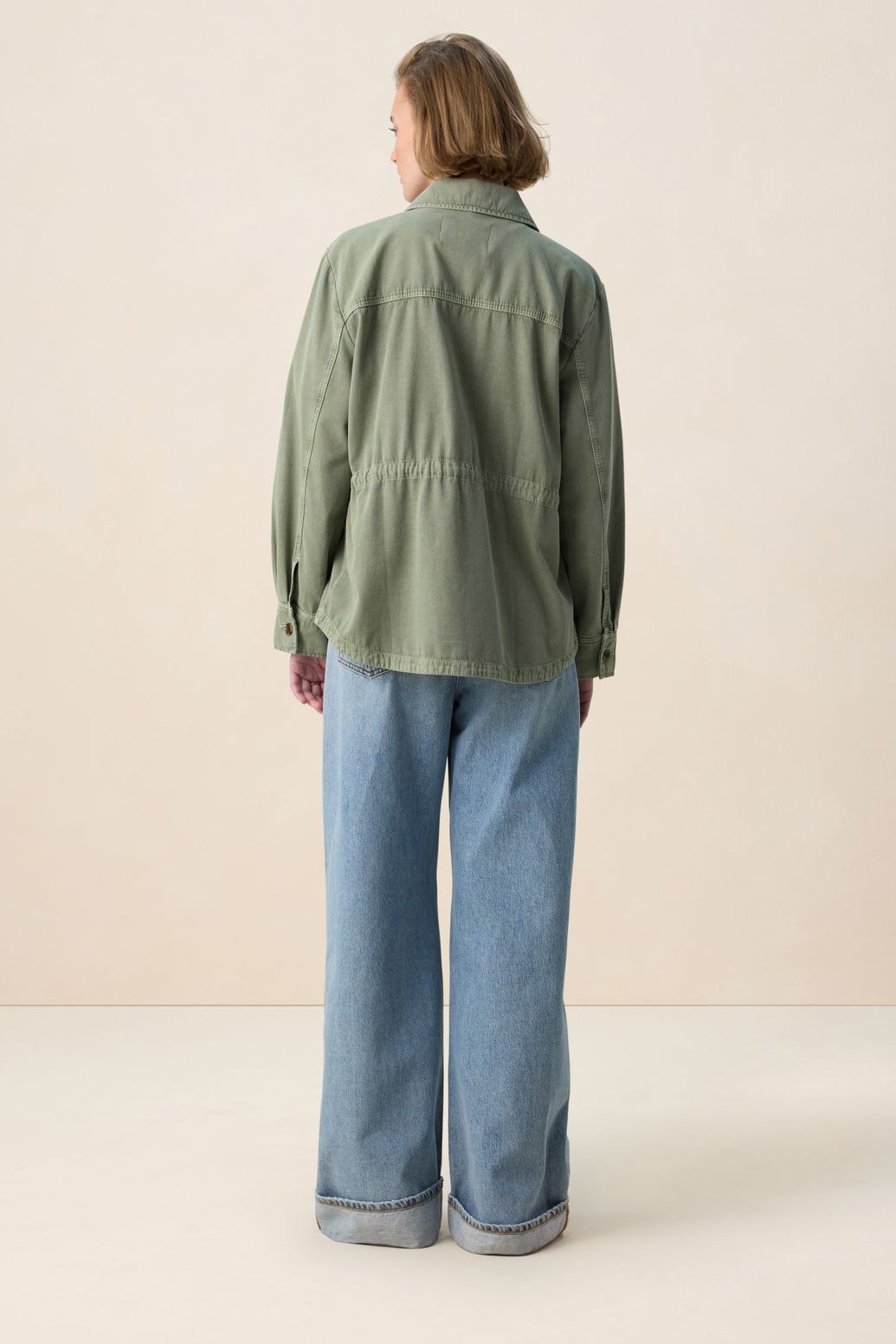 Veste avec poches plaquées - vert foncé